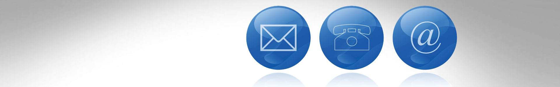 email phone and at symbols