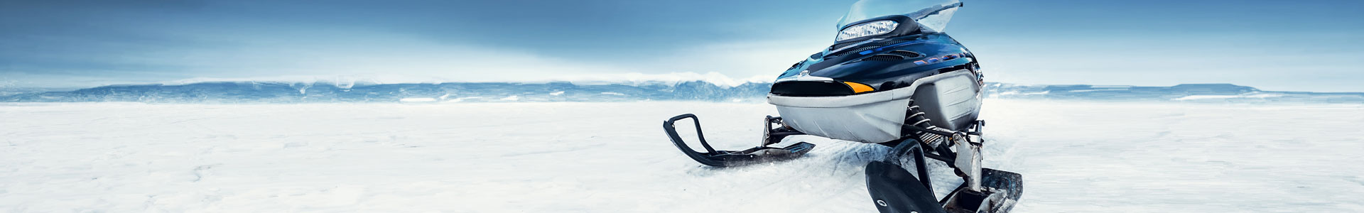 snowmobile in the winter